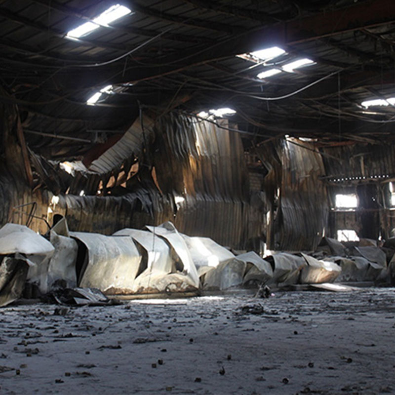 Warehouse fire ignition source