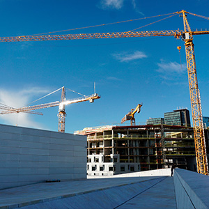 Active construction site
